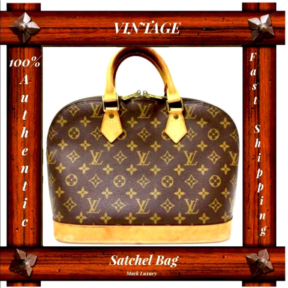 Louis Vuitton Handbags - LOUIS VUITTON ALMA SATCHEL HANDBAG LEATHER BROWN